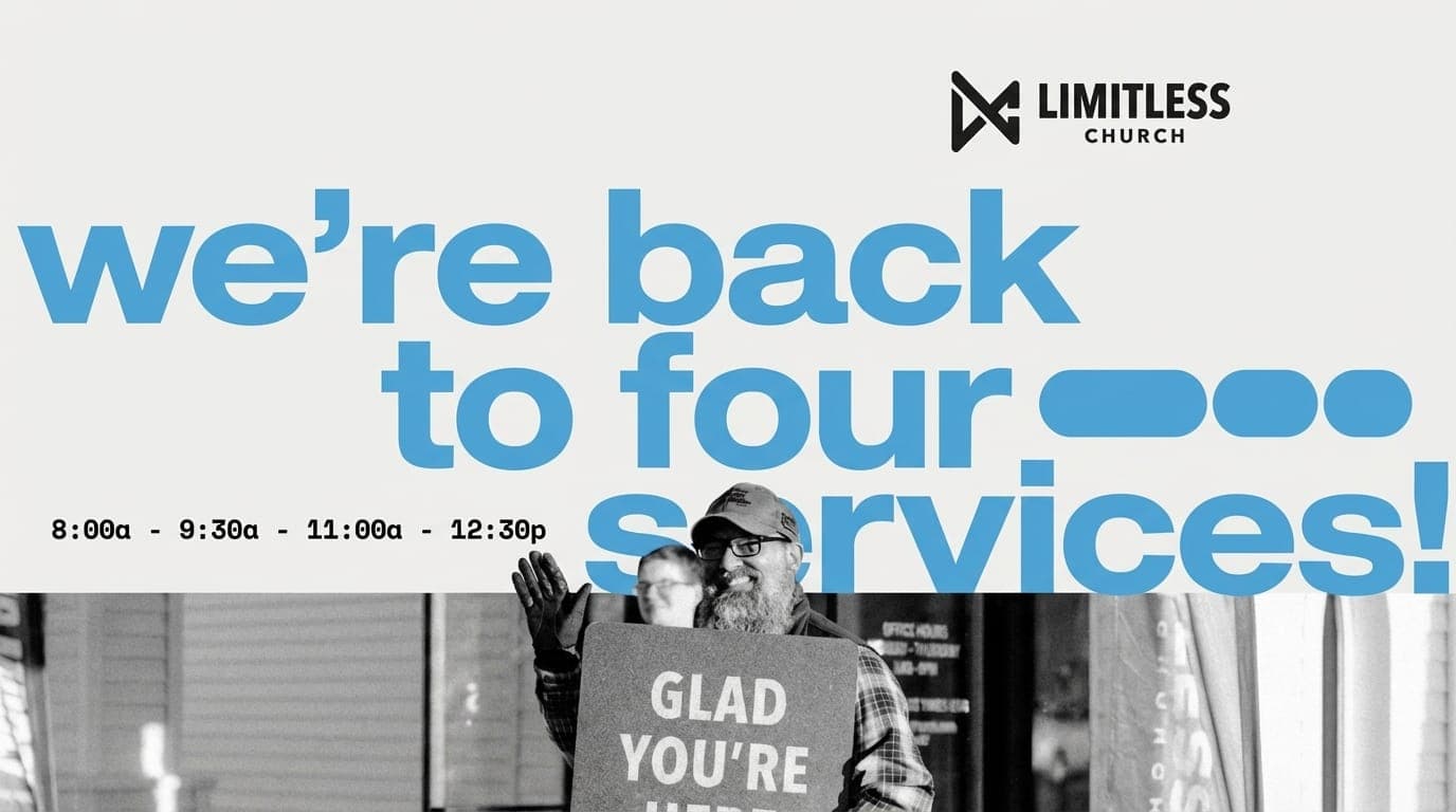 Service Times Promo church graphic template preview