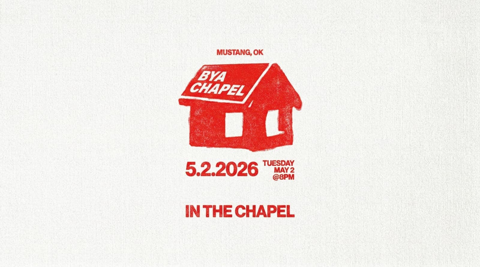 Midweek Chapel church graphic template preview