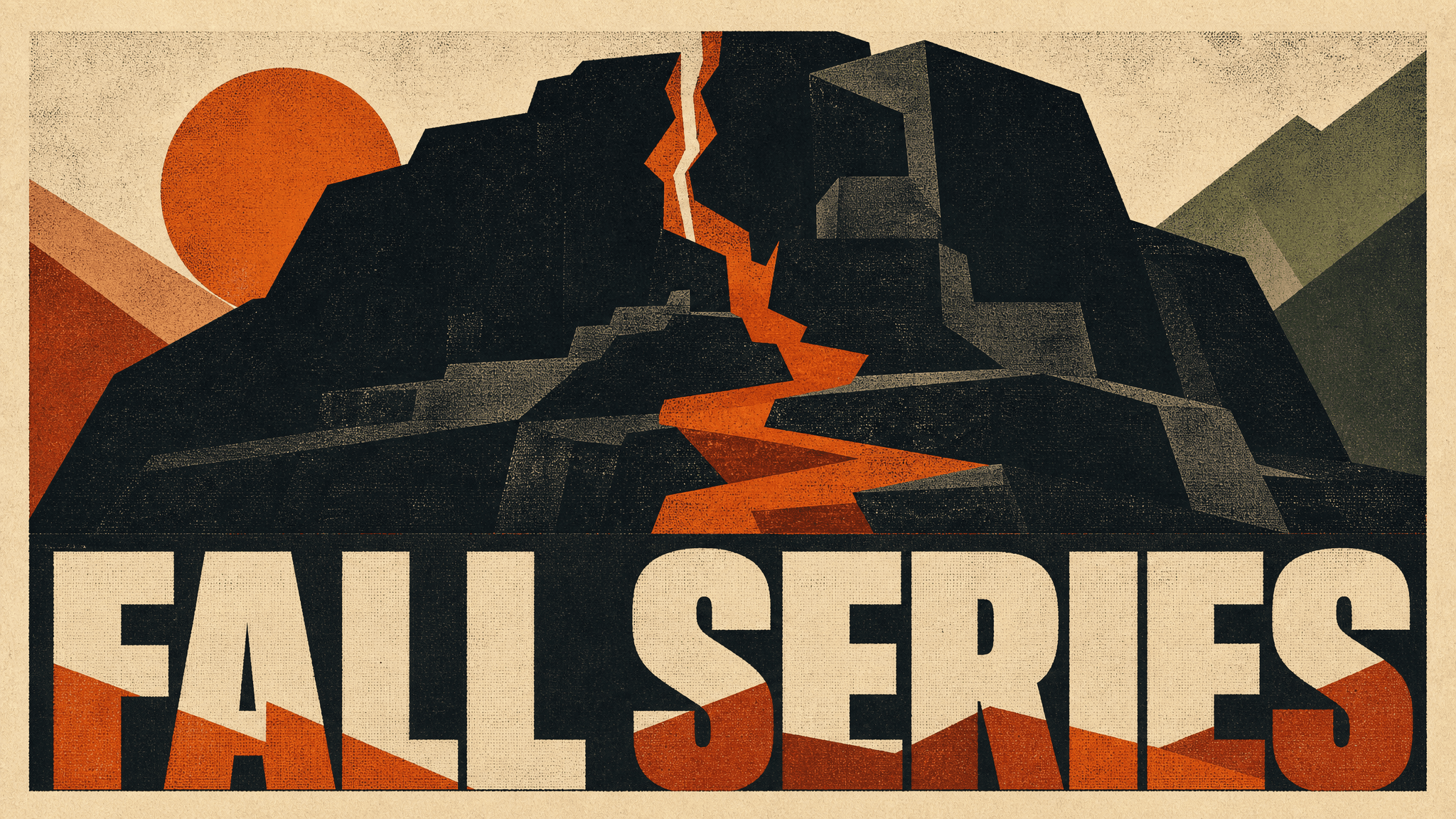 WPA Autumn Ridge Poster church graphic template preview