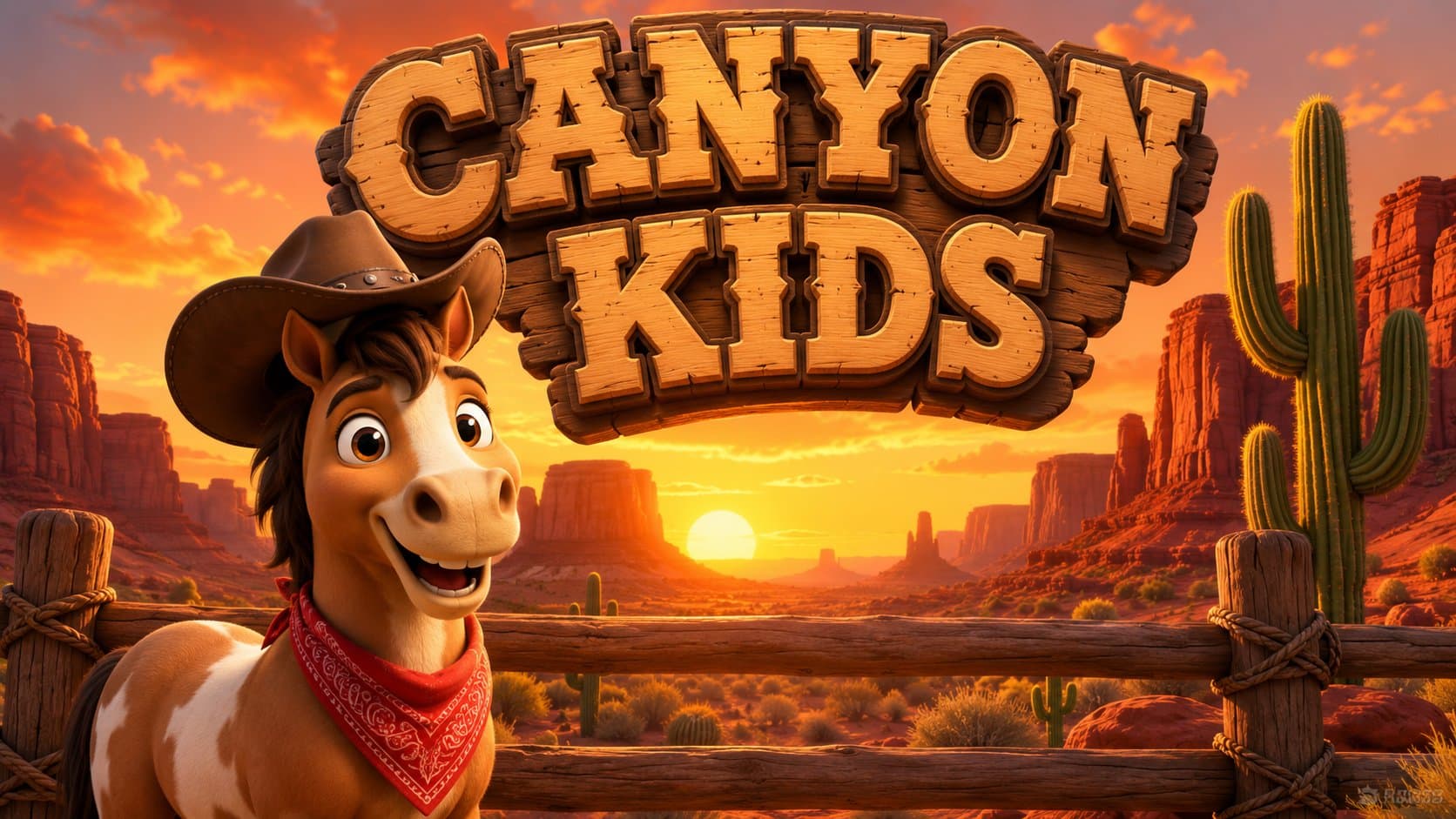 CANYON VBS church graphic template preview