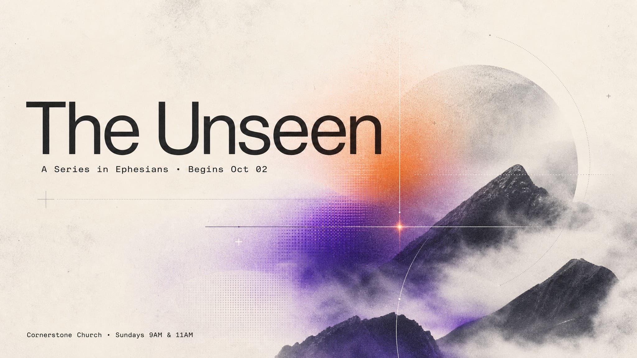 Atmospheric Ethereal Blend church graphic template preview