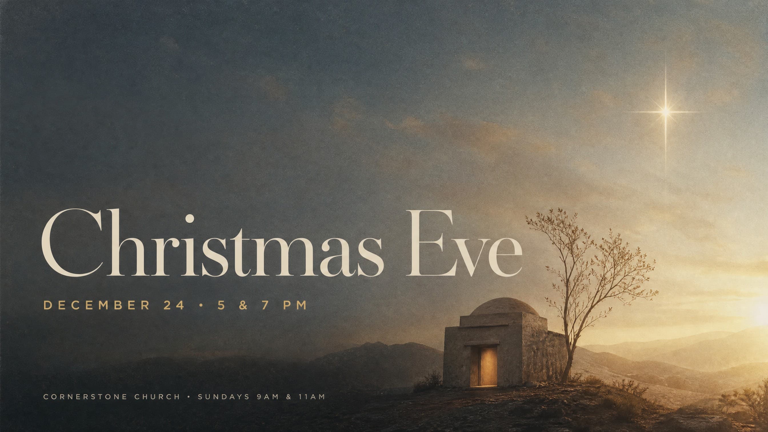 Atmospheric Stillness church graphic template preview