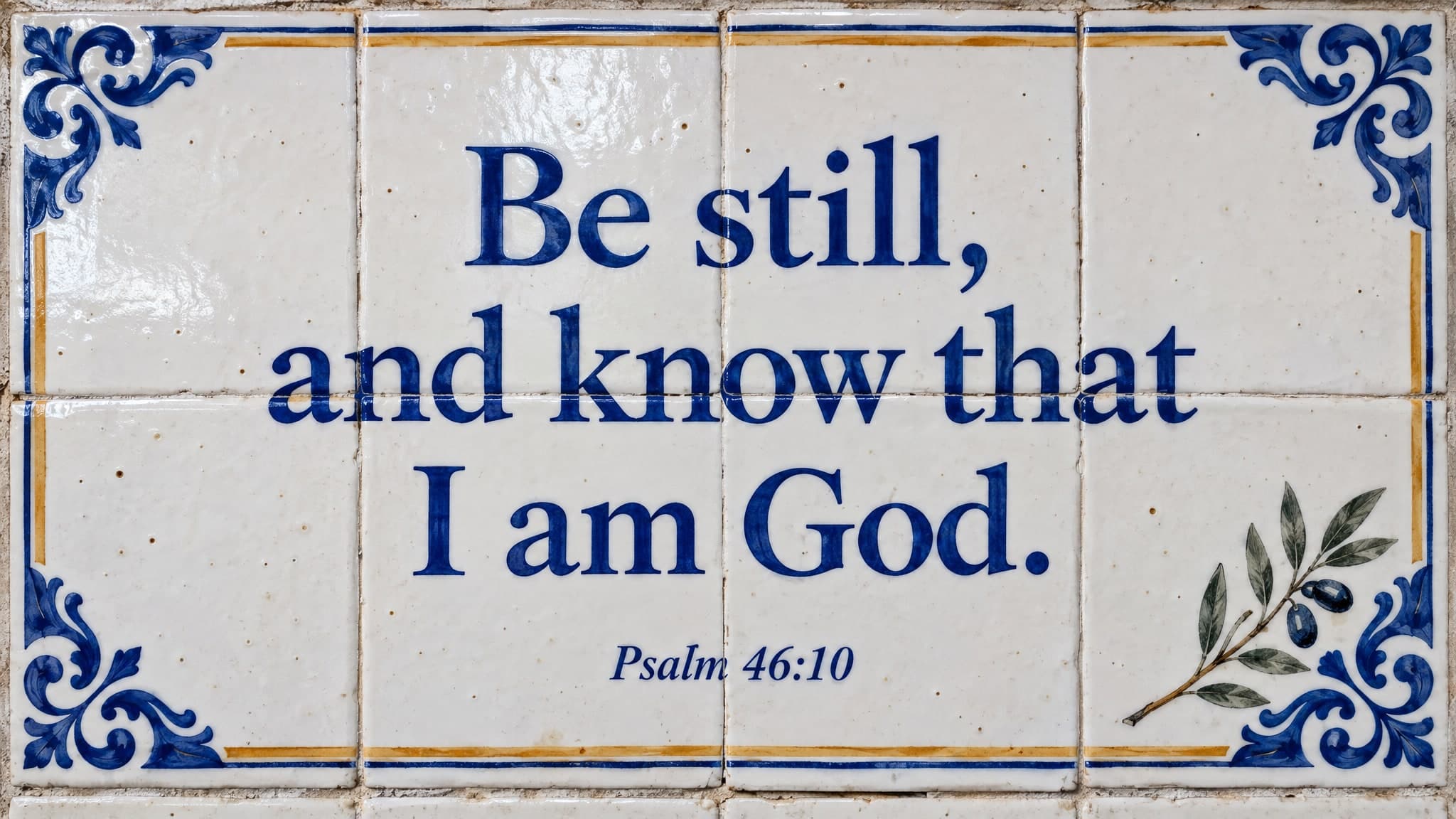 Azulejo Tile church graphic template preview