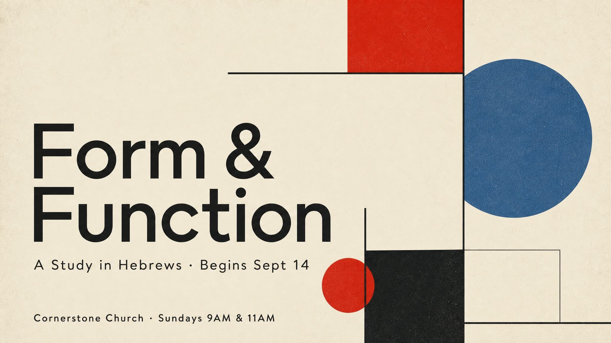 Bauhaus Geometric Lithography church graphic template preview