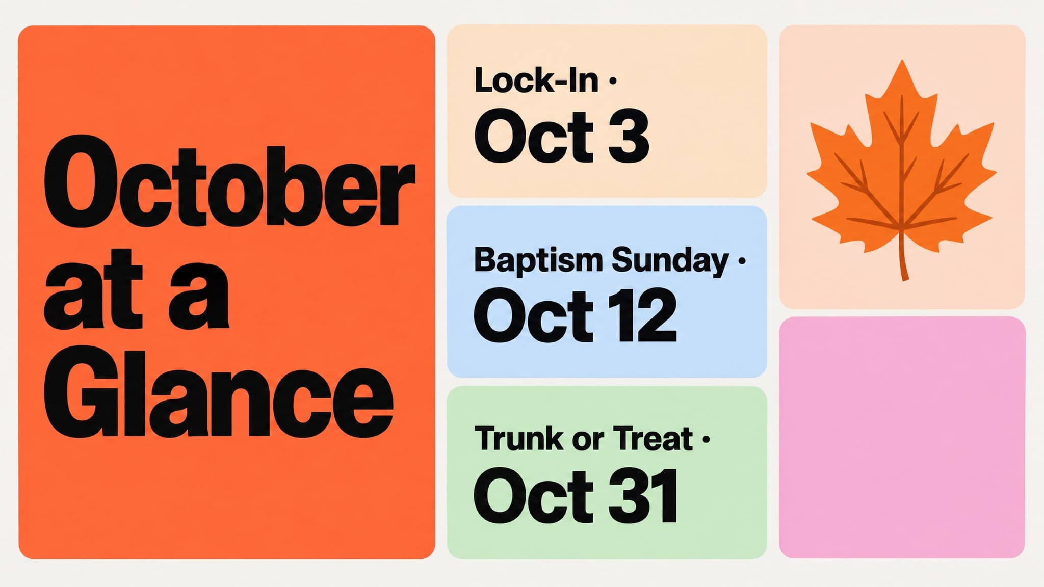 Bento Grid church graphic template preview