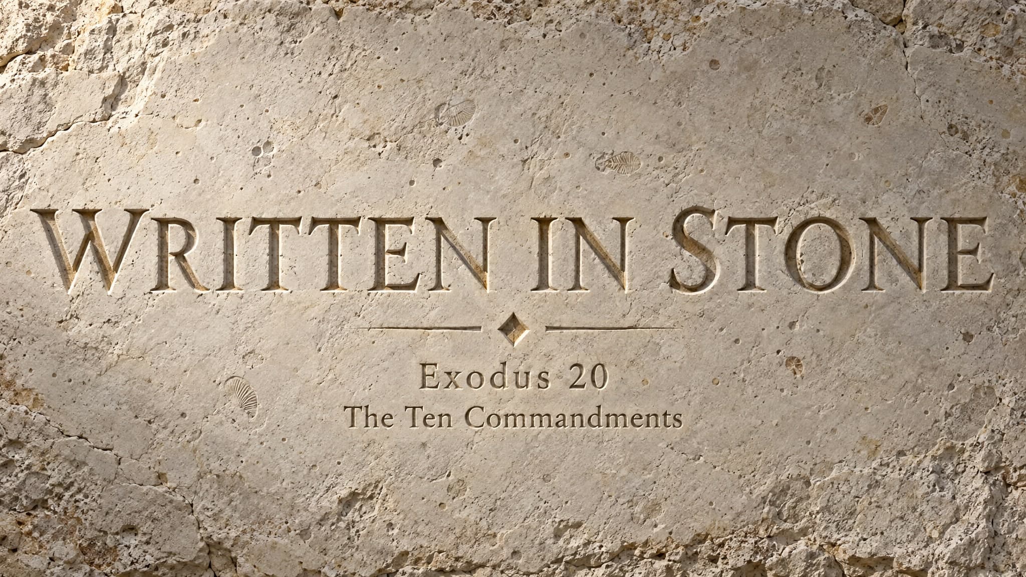 Carved Stone church graphic template preview