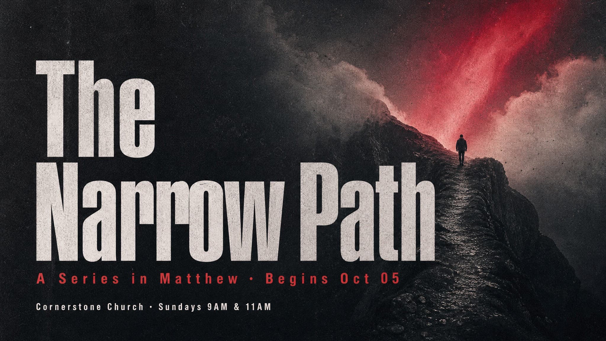 Cinematic Grit church graphic template preview