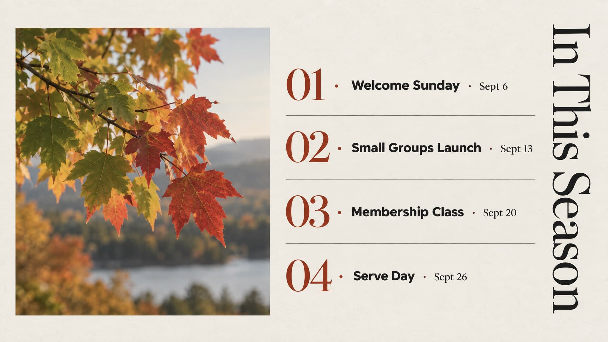 Contents Page church graphic template preview