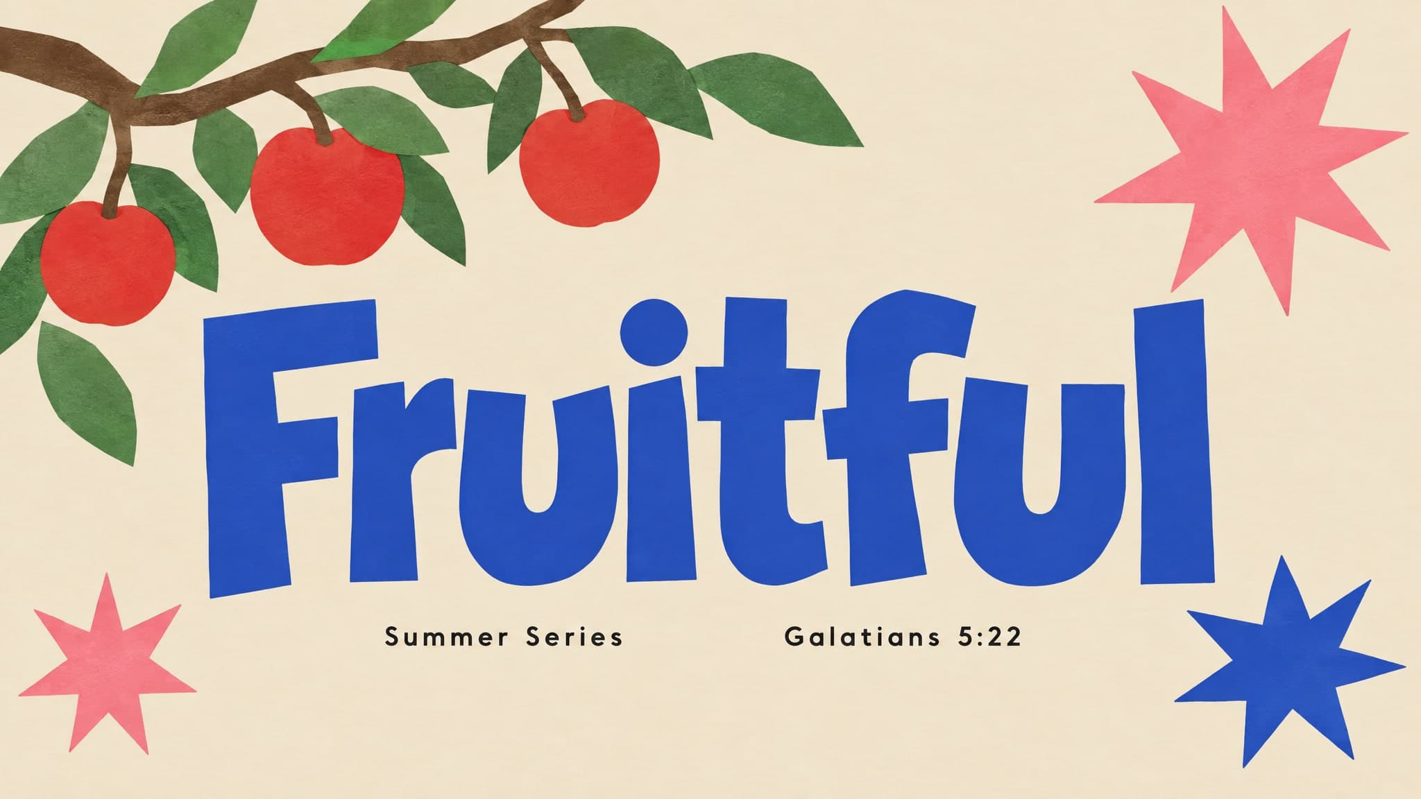 Cutout Shapes church graphic template preview