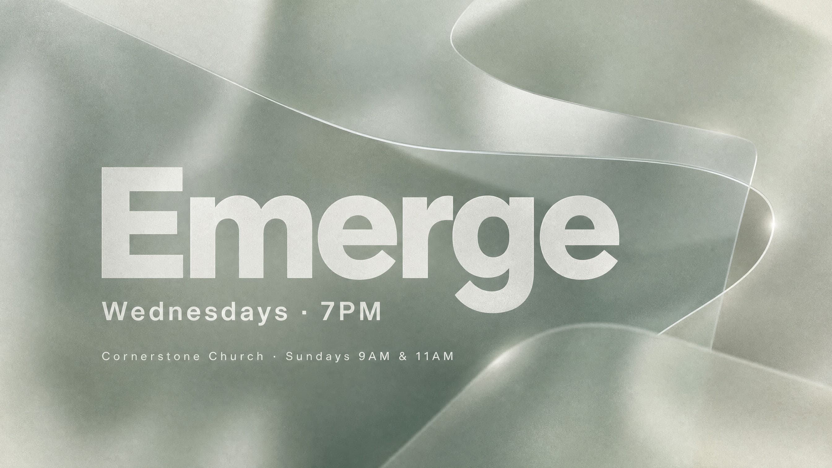 Ethereal Glass Depth church graphic template preview