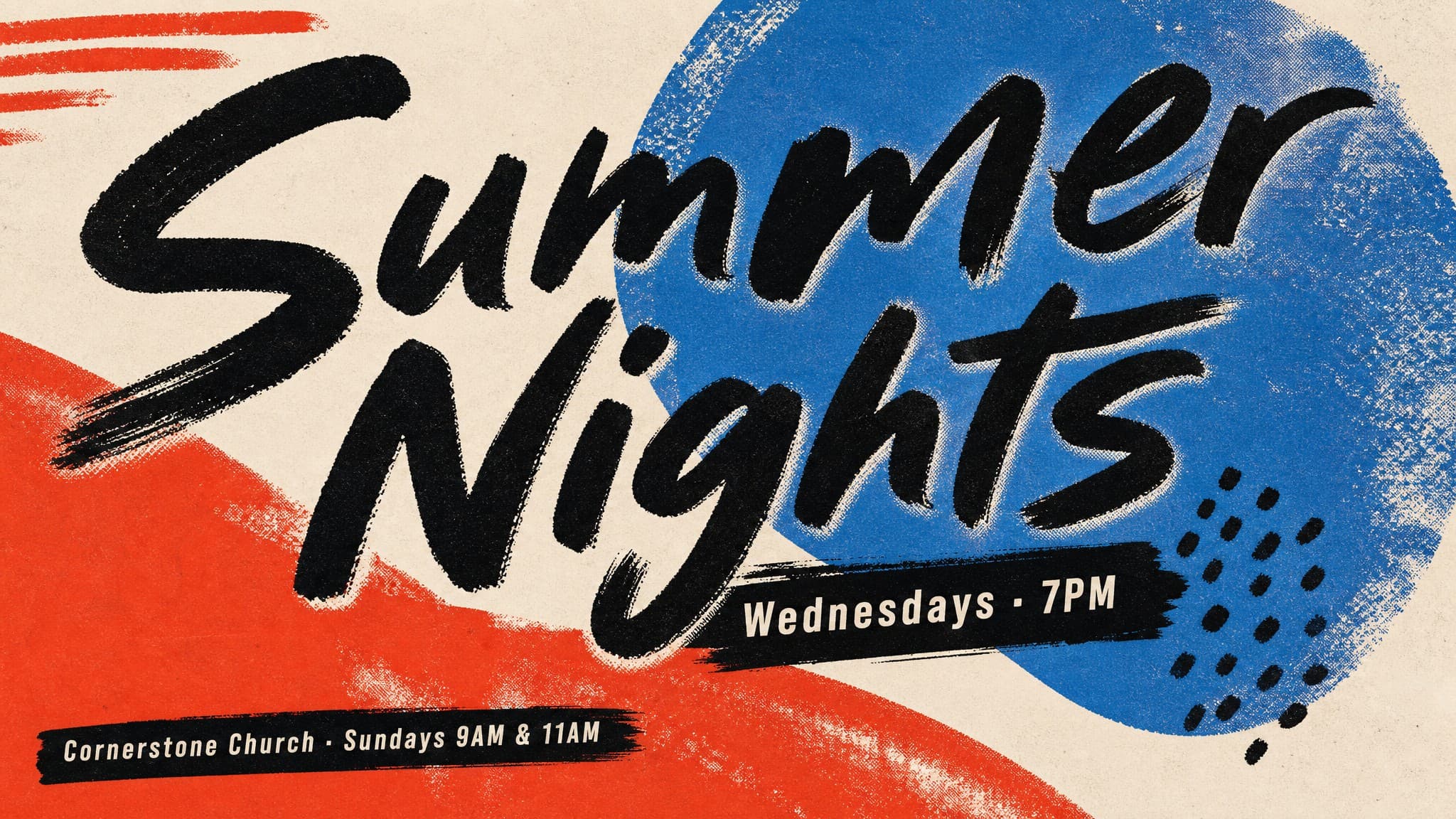 Expressive Brush Pop church graphic template preview