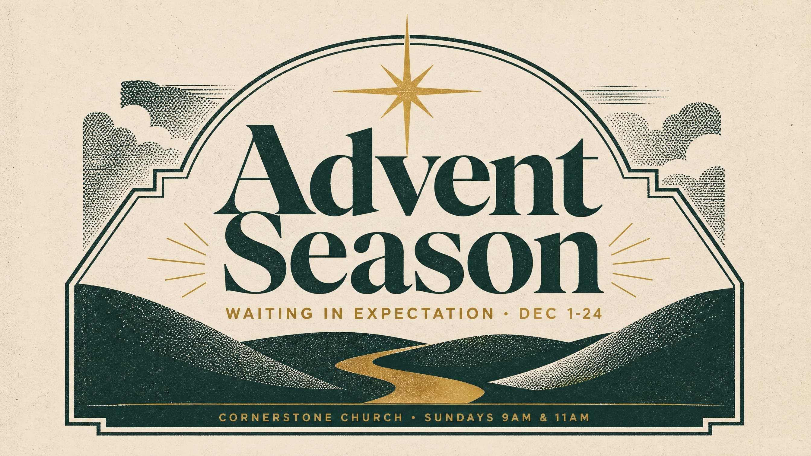Framed Seasonal Focus church graphic template preview