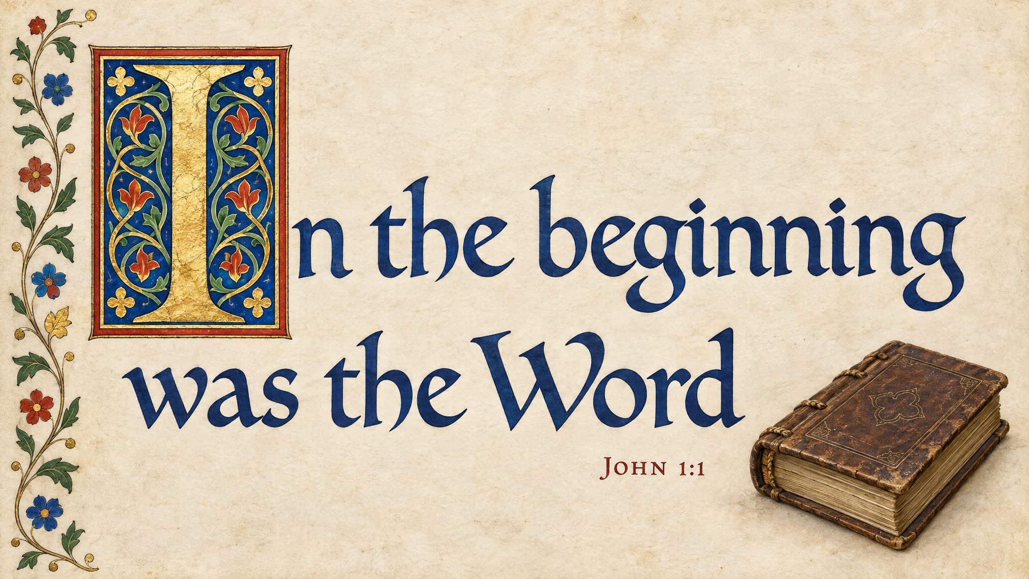Illuminated Initial church graphic template preview