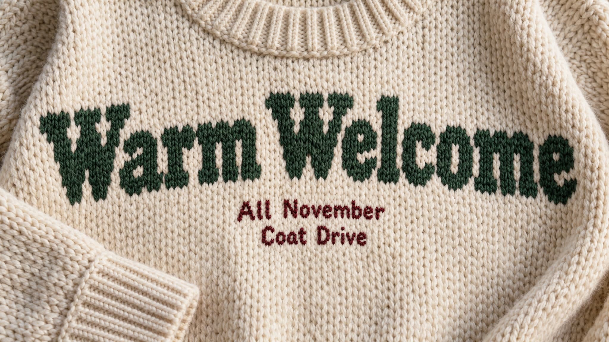 Knit Sweater church graphic template preview