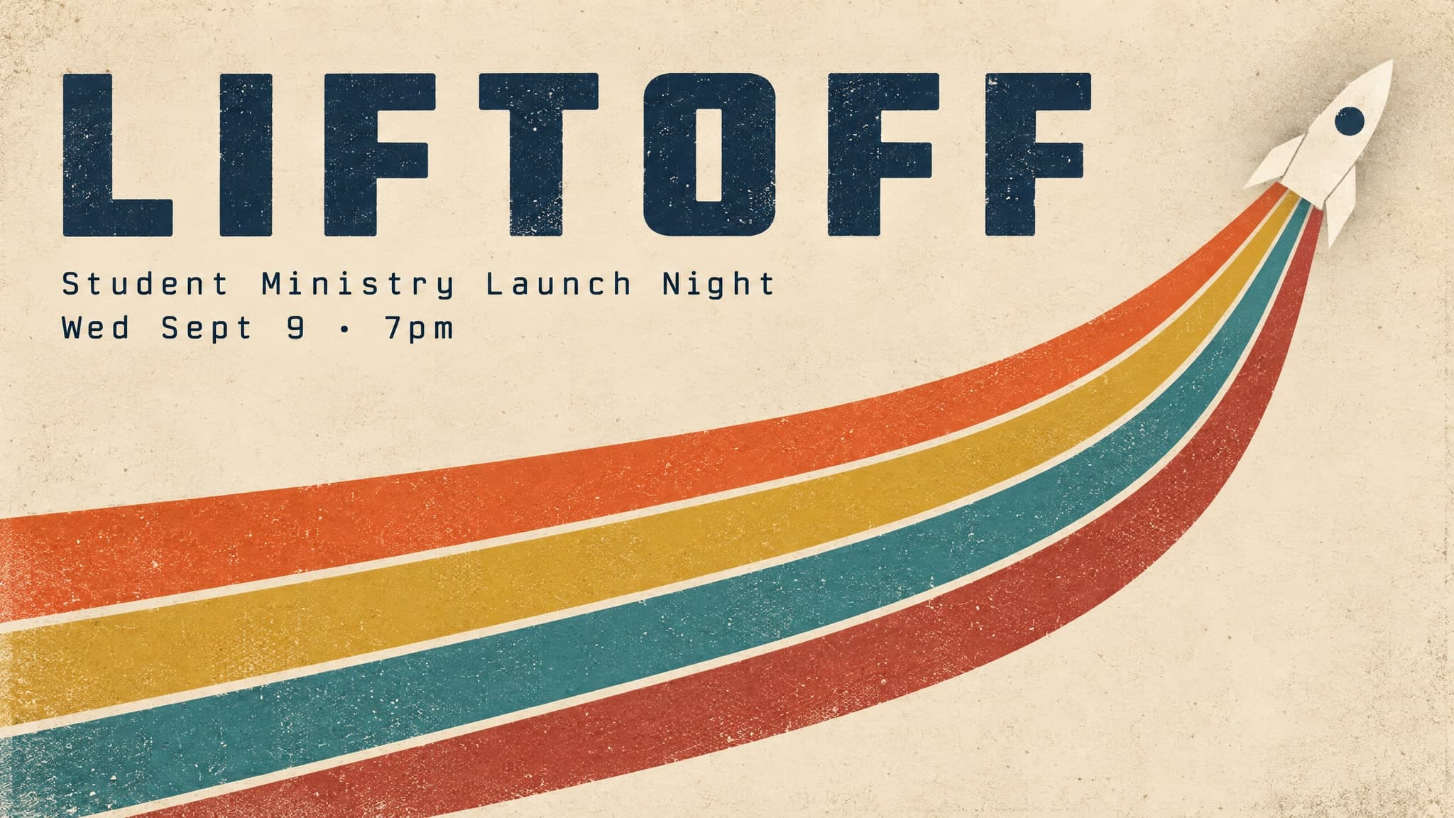 Launch Stripes church graphic template preview