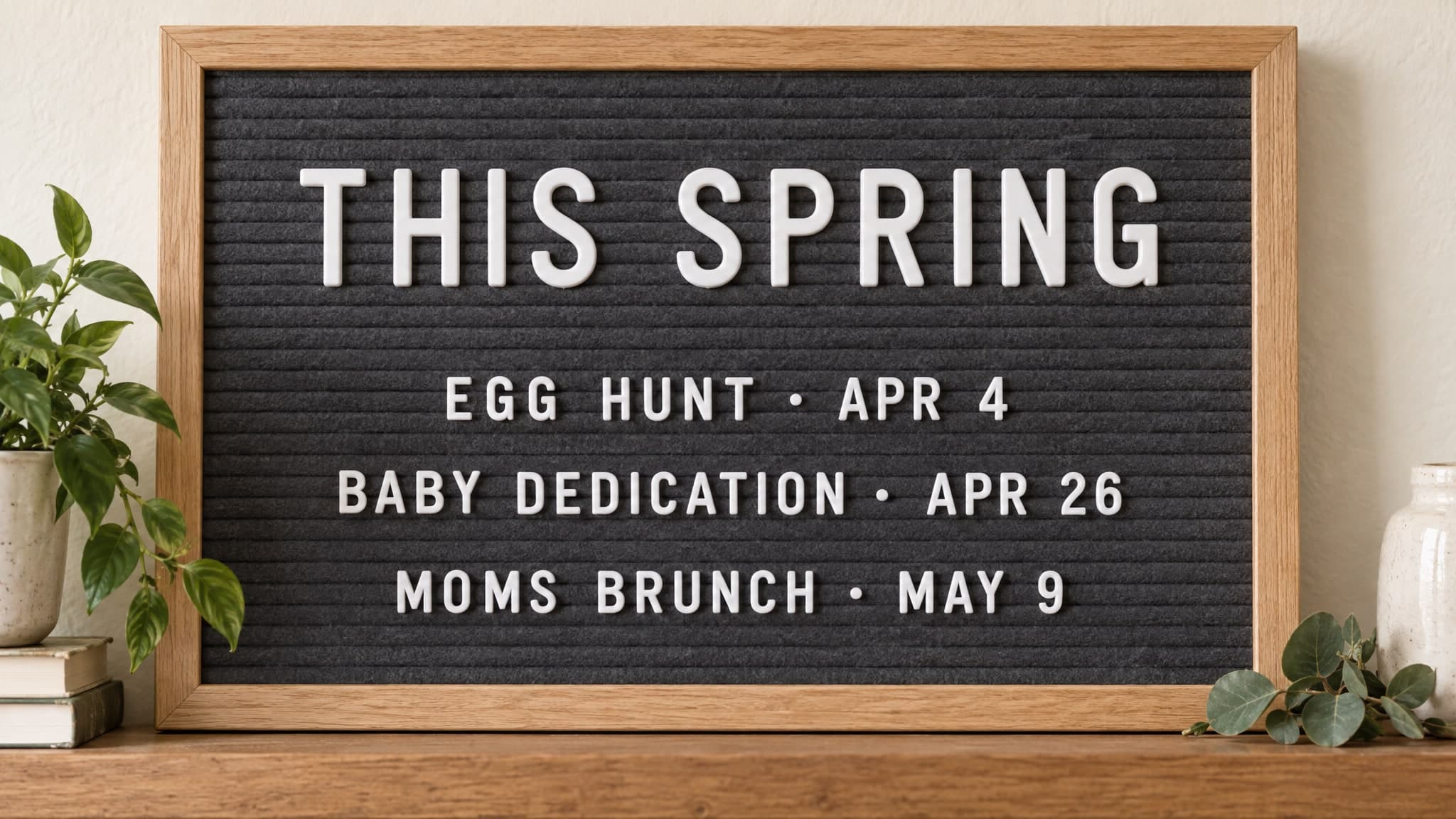 Letter Board church graphic template preview