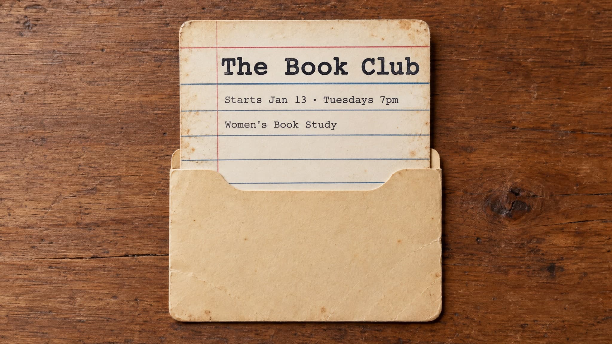 Library Card church graphic template preview