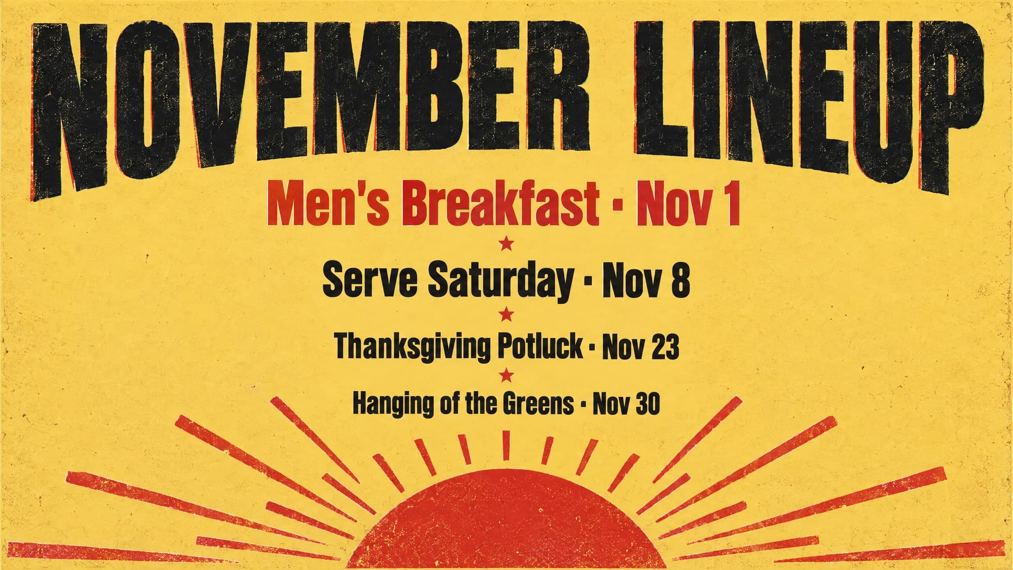 Lineup Poster church graphic template preview