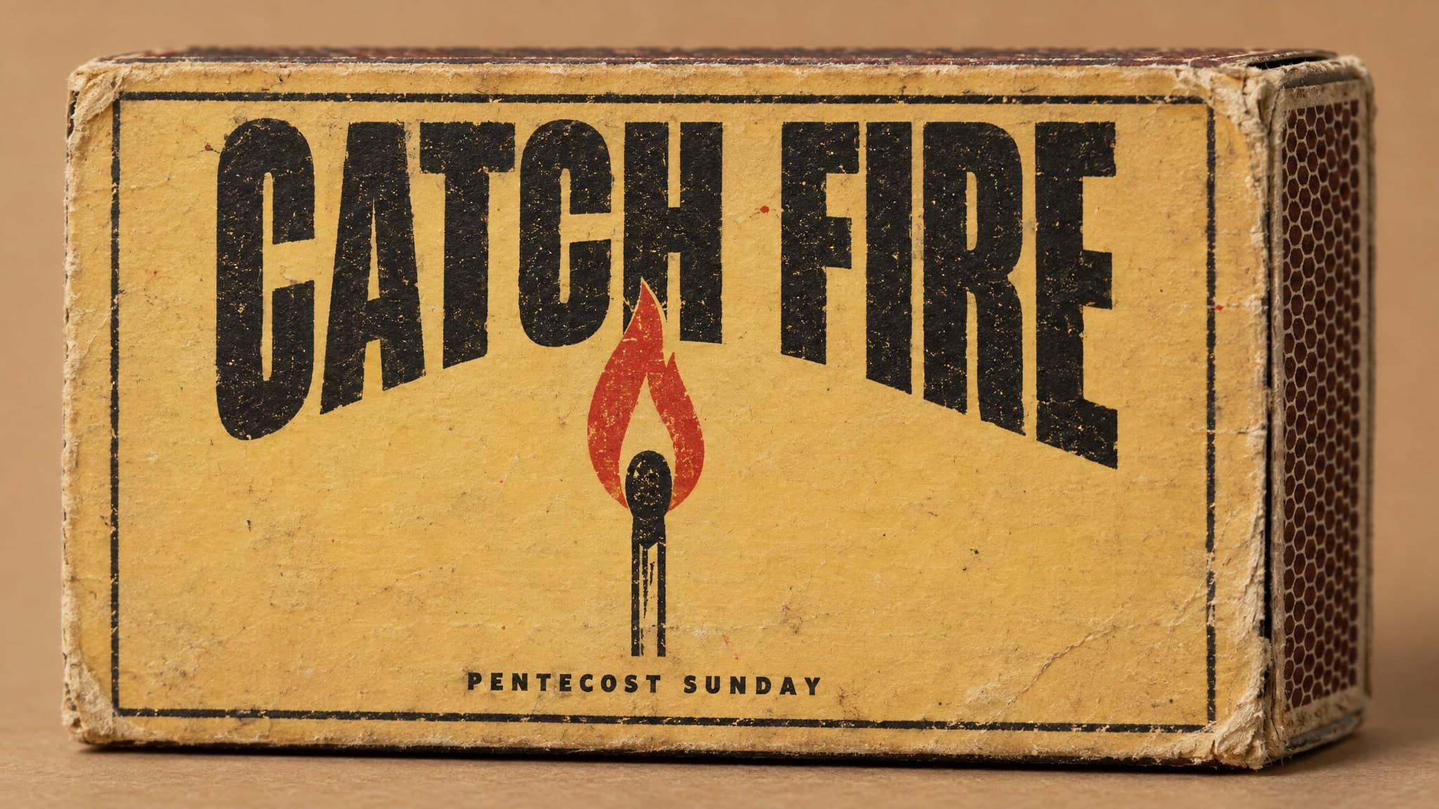 Matchbook Label church graphic template preview