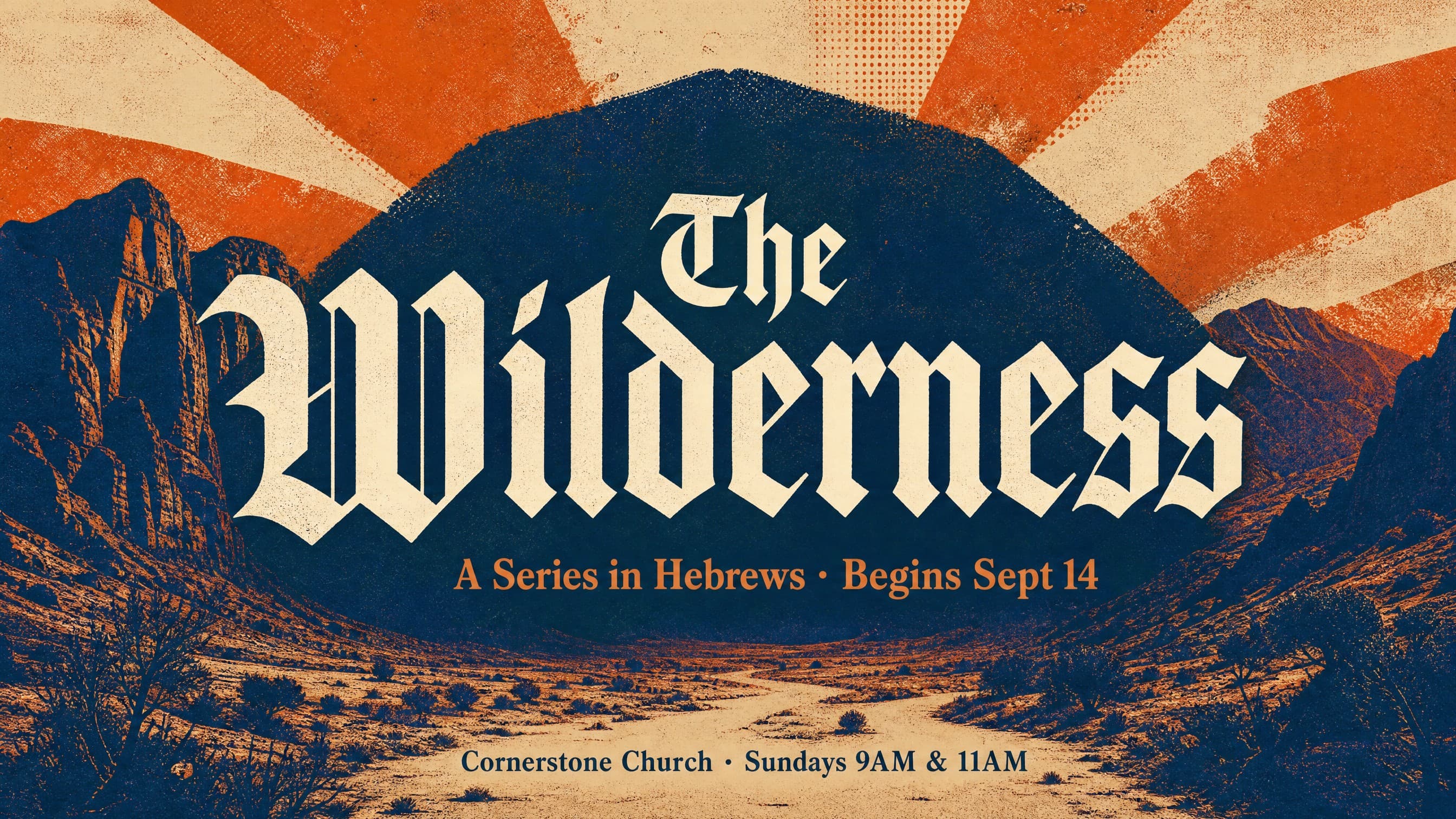 Modern Blackletter Hybrid church graphic template preview