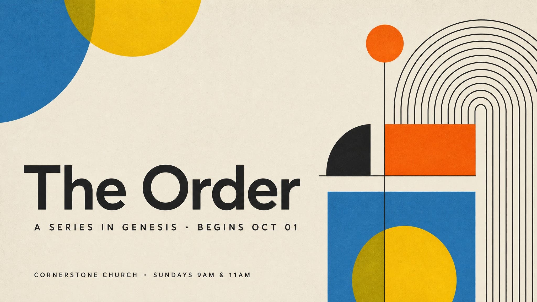 Modernist Geometric Minimalism church graphic template preview