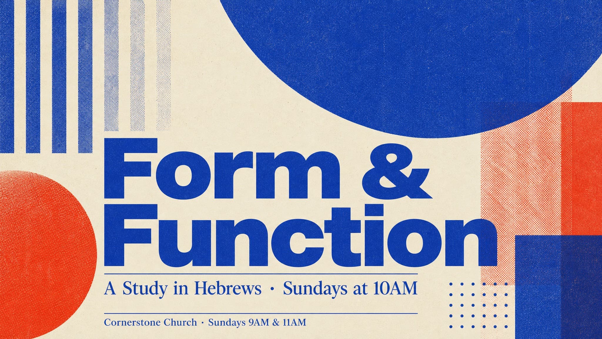 Modernist Risograph Print church graphic template preview
