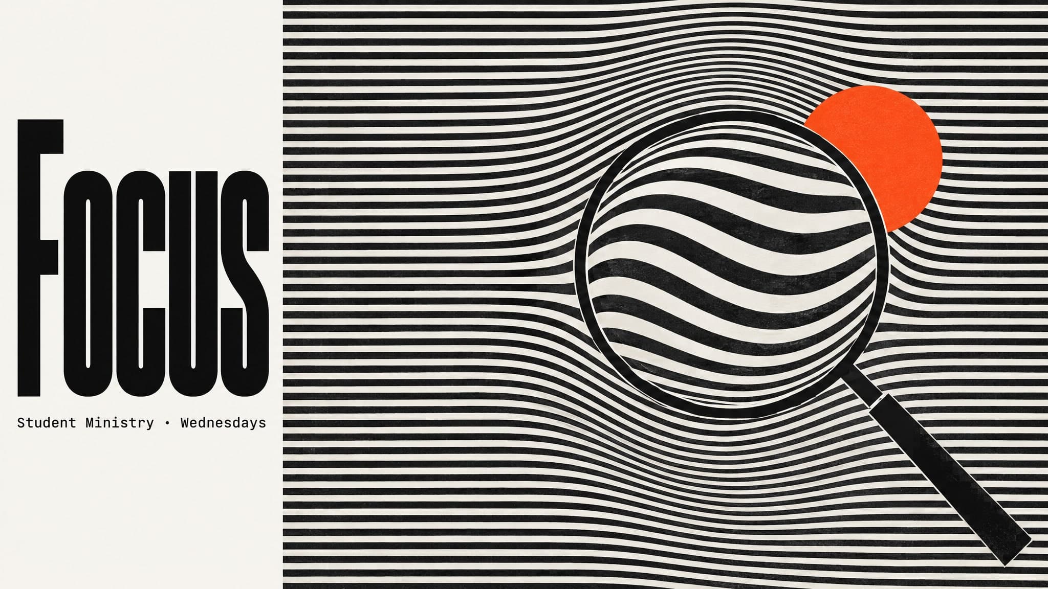 Op Art Stripes church graphic template preview