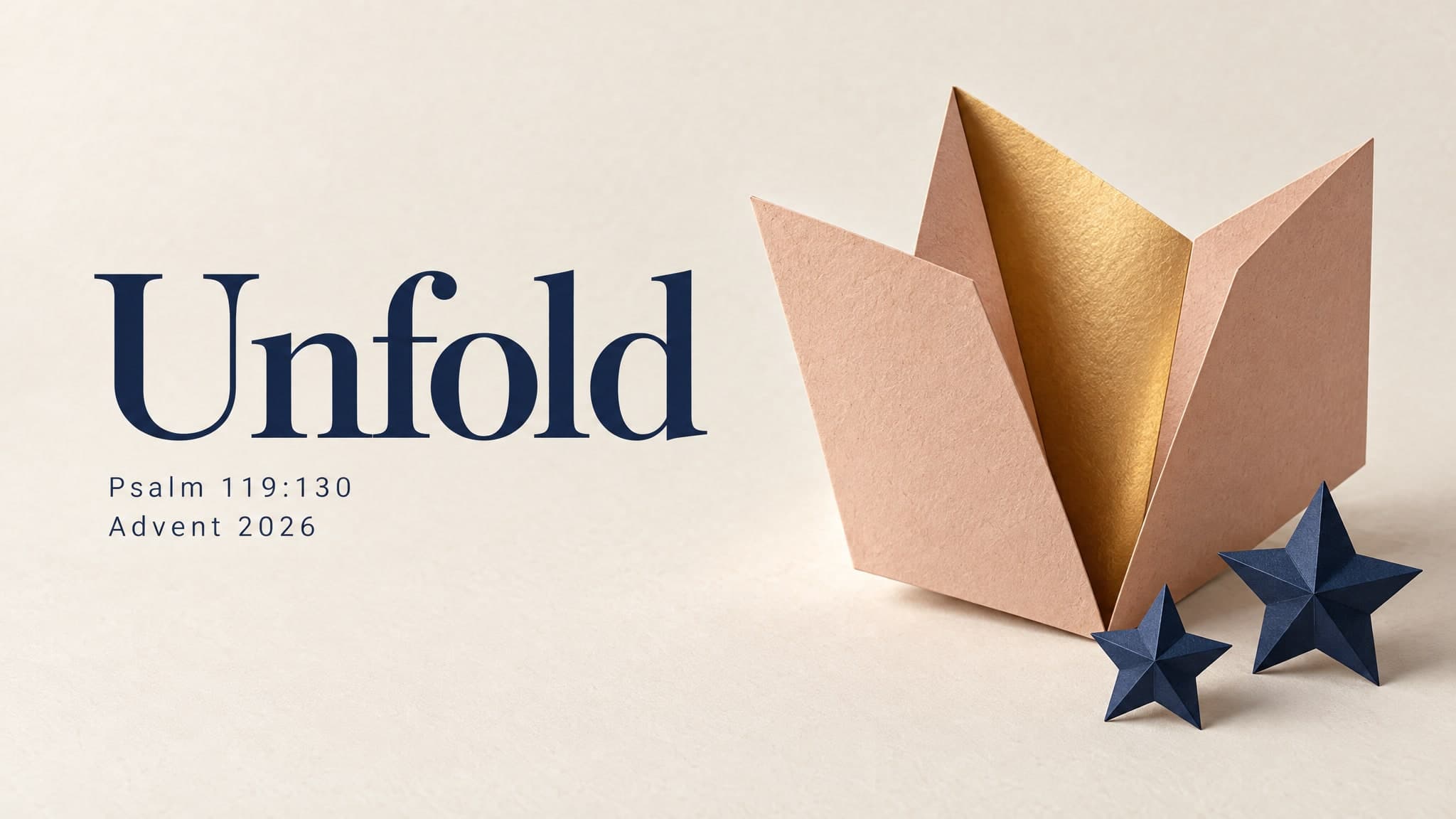 Origami Fold church graphic template preview