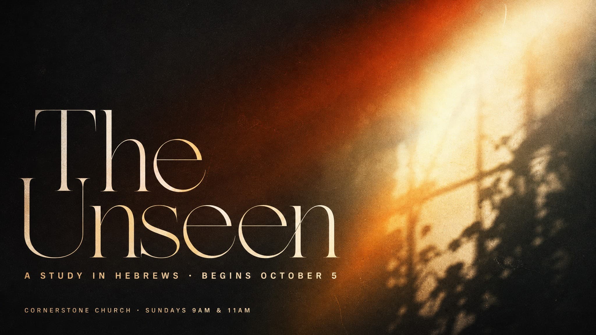 Painterly Light Study church graphic template preview