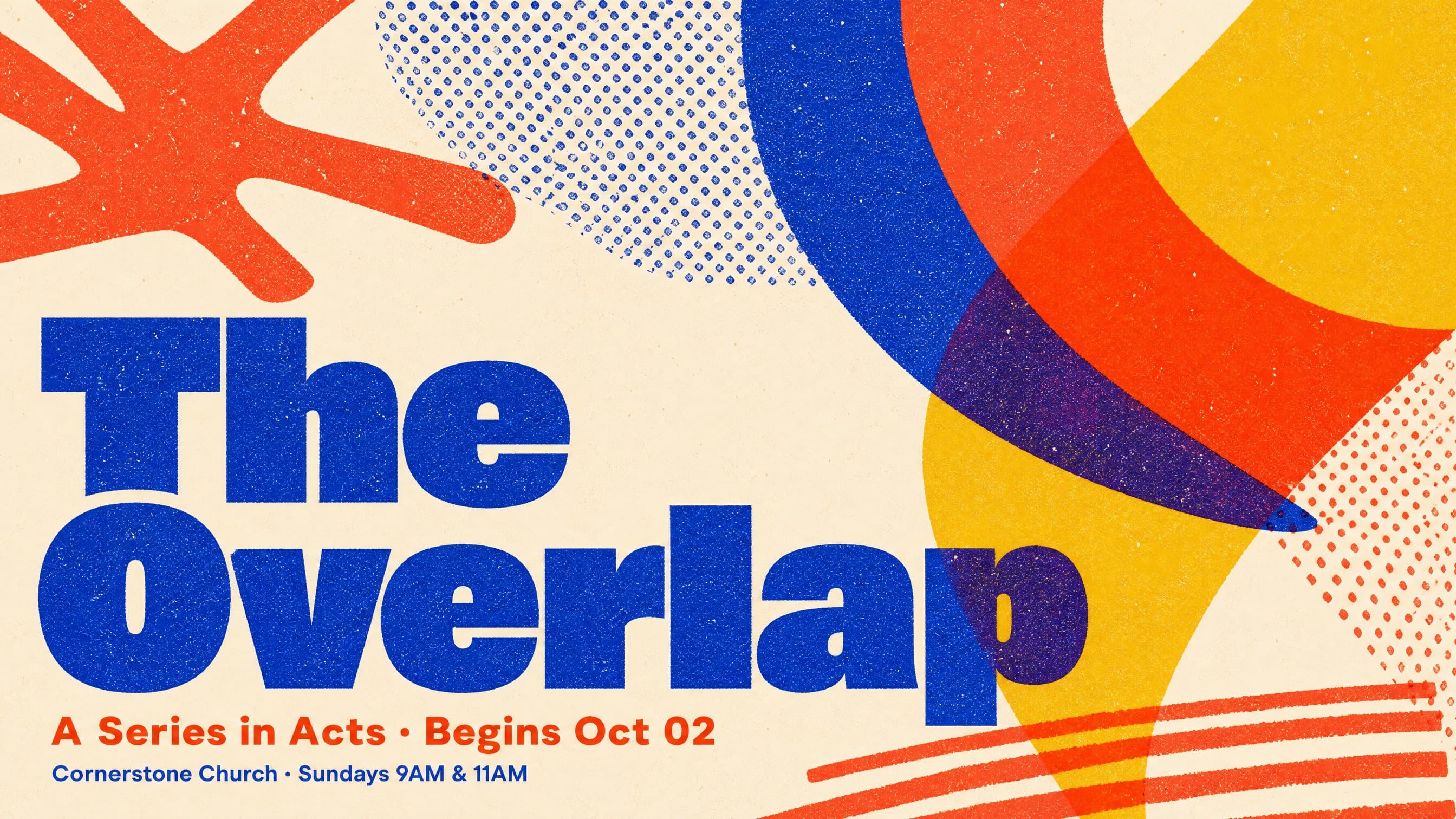 Risograph Grain Pop church graphic template preview