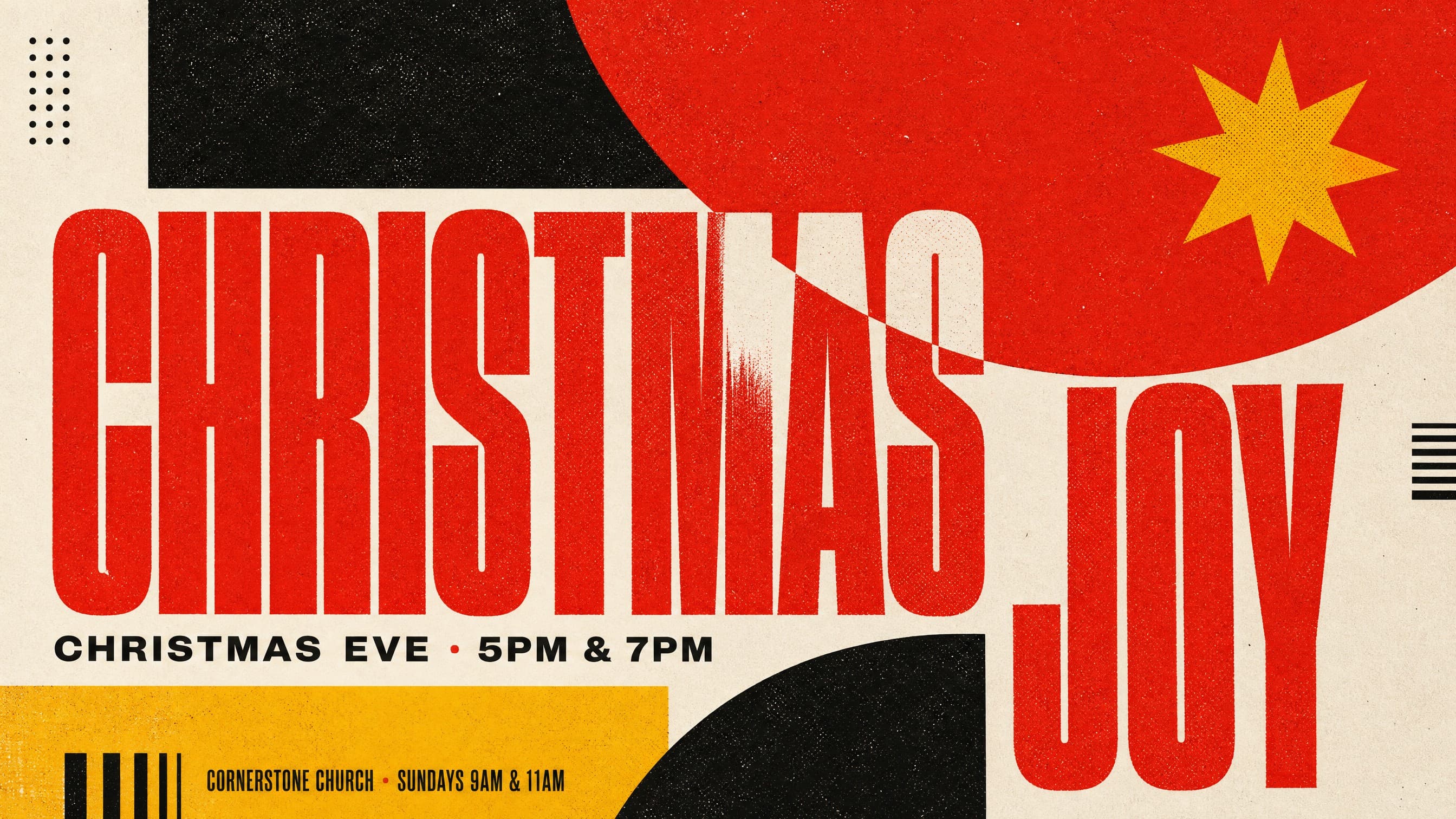 Seasonal Poster Pop church graphic template preview