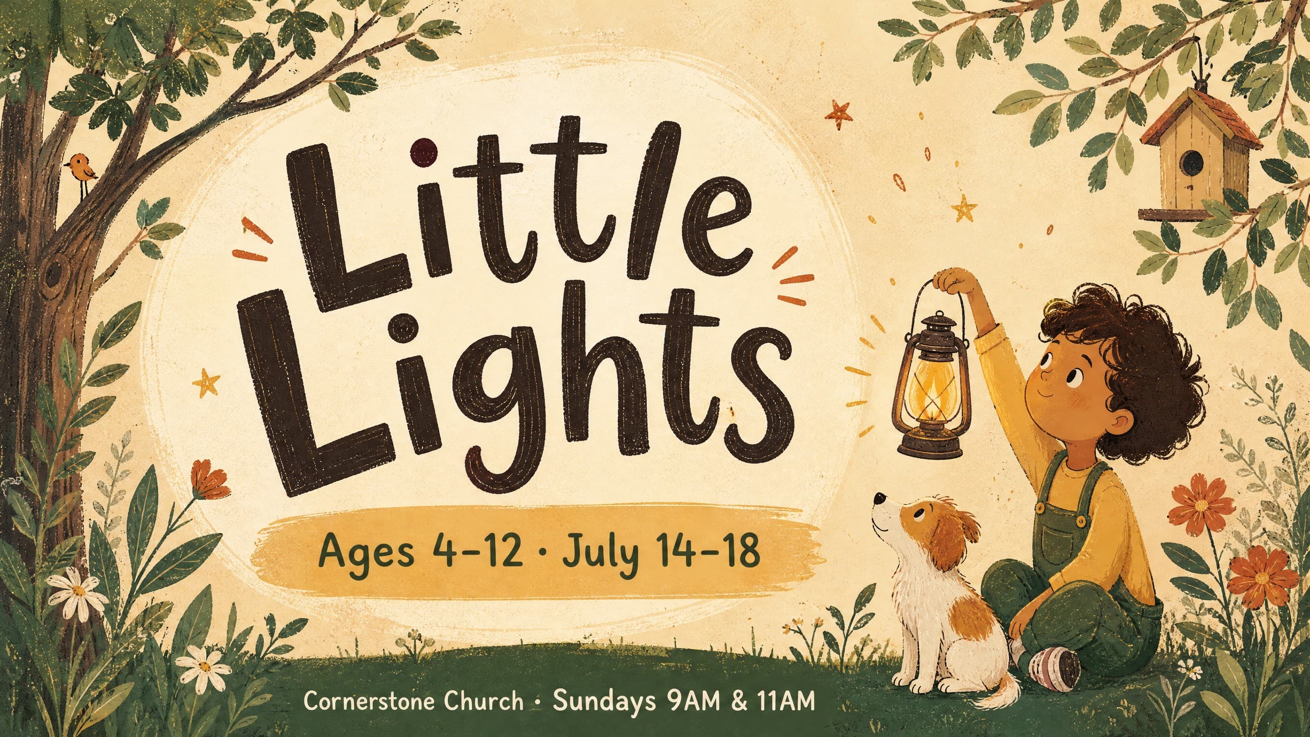 Storybook Wonder church graphic template preview