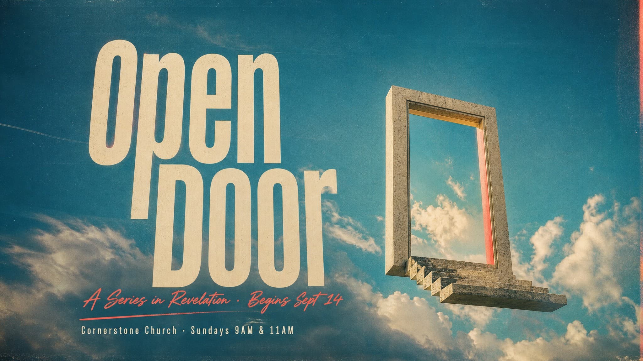 Suspended Portal church graphic template preview