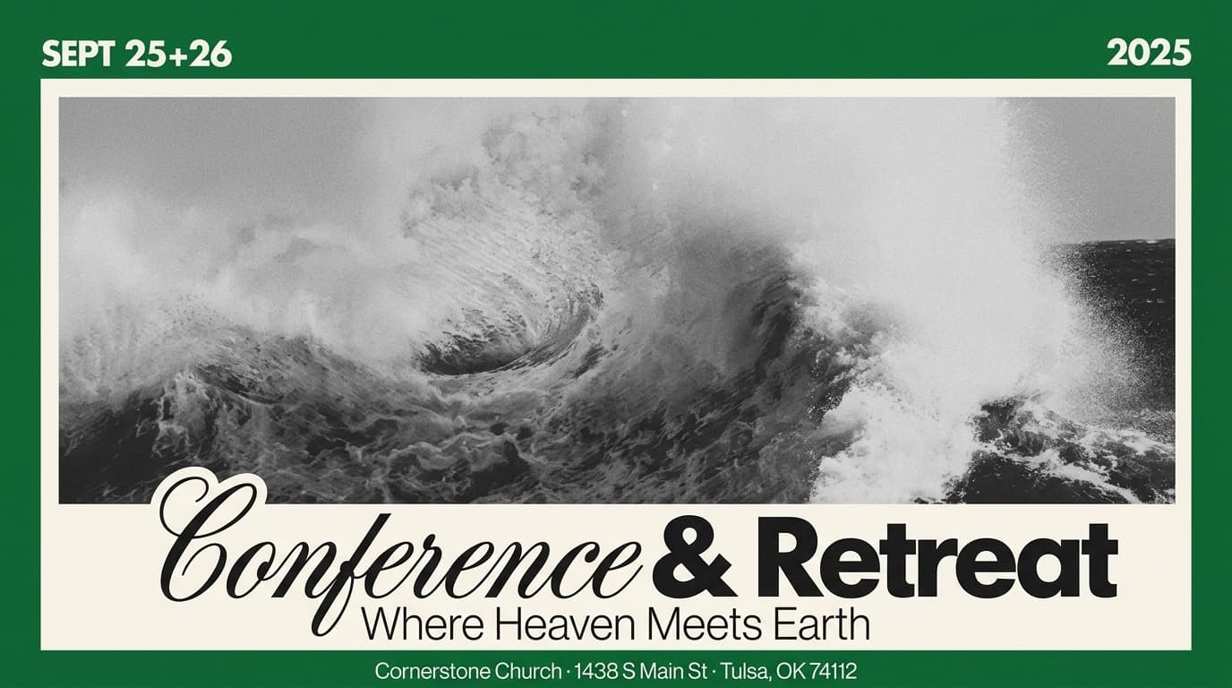 Conference & Retreat church graphic template preview