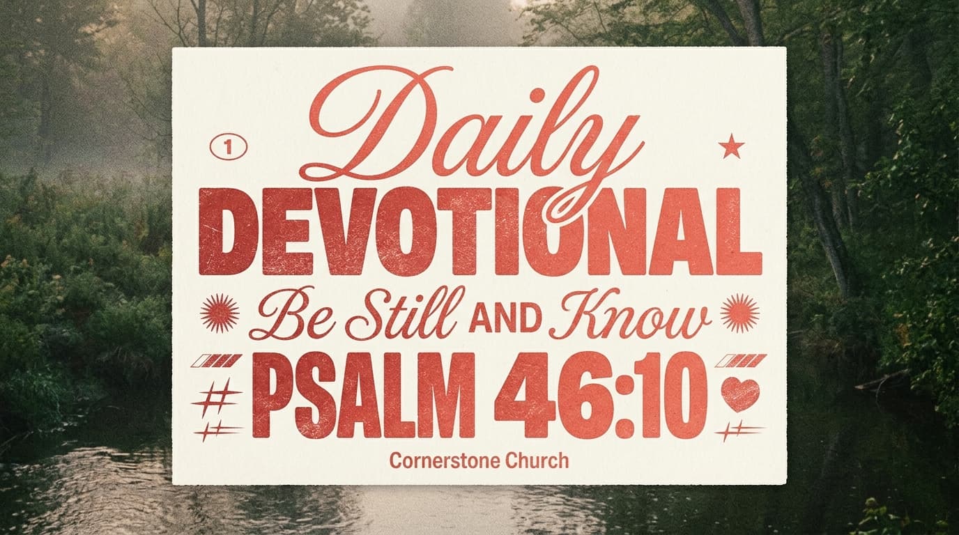 Daily Devotional church graphic template preview