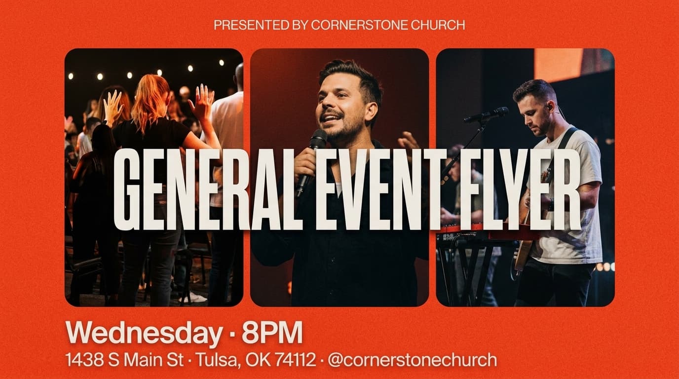 General Event Flyer church graphic template preview