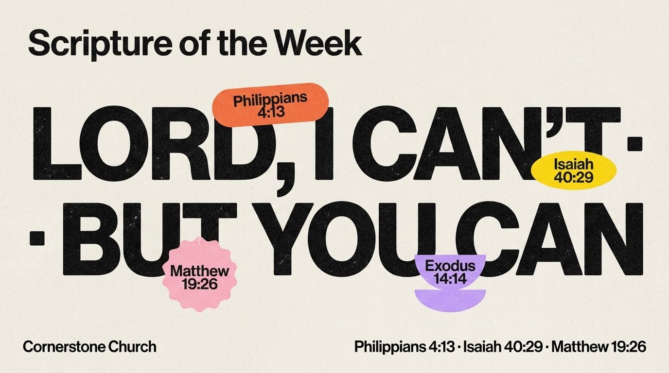 Scripture of the Week church graphic template preview